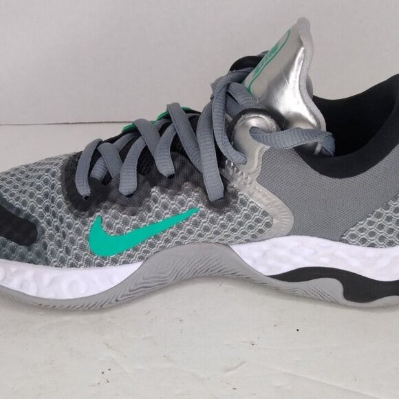 Nike Renew Elevate 2🔥New Basketball Grey Shoes Grey/Green FULL BOX CW3406-005 - Picture 3 of 11